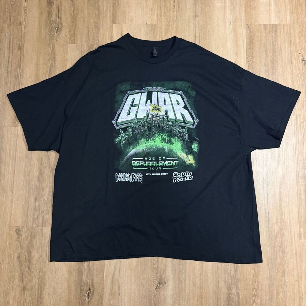 Gwar Age Of Befuddlement 2024 Black Tour Shirt Sz 5X Squid Pisser Cancer Bats